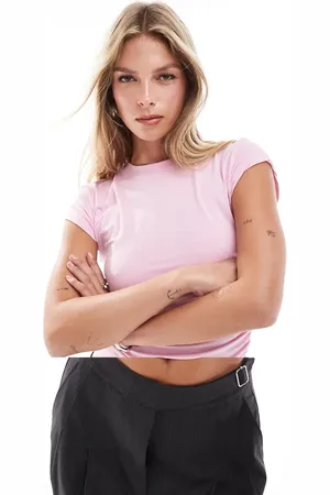 Bershka Short sleeve baby tee in baby