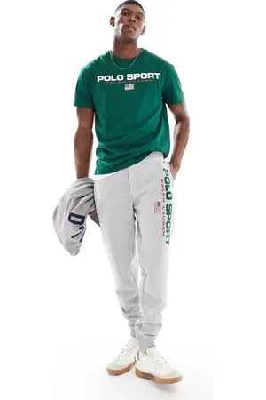 Ralph Lauren Sports Capsule logo cuffed joggers co-ord in