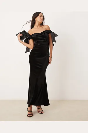Forever New Bow draped gown in