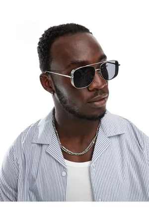 ASOS Aviator sunglasses with built up frames in