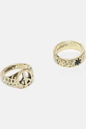 Classics 77 Peace and love ring set in