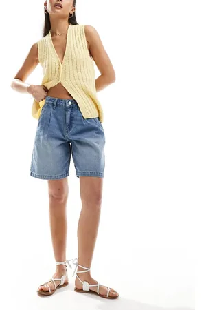 VERO MODA Boyfriend shorts in light denim