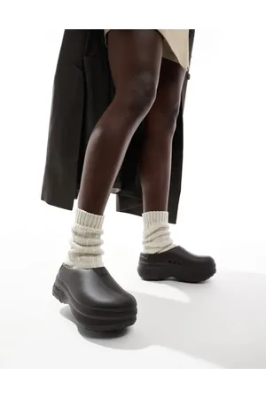 adidas AdiFOM stan clogs in black