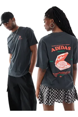 adidas Pizza graphic t-shirt in black