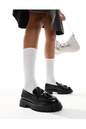 SEQWL Chunky tassle loafers in PU