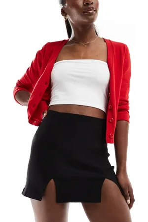 Miss Selfridge Bengaline double split mini skort in
