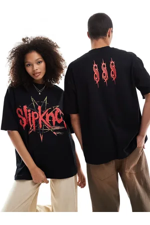 ASOS Unisex oversized license t-shirt with Slipknot prints in