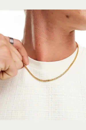 ASOS Waterproof stainless steel curb chain necklace in tone