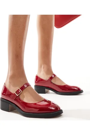 London Rebel Becca chunky patent mary jane in