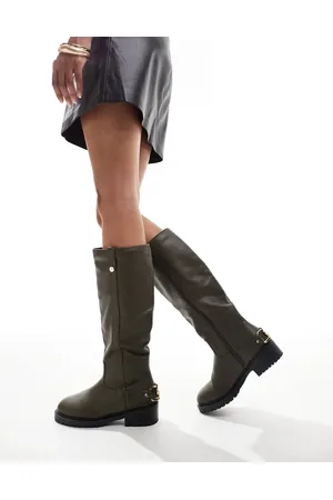 Simmi London Simmi London Gerald Knee Boot in Olive