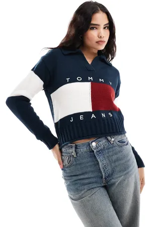 Tommy Hilfiger Flag polo neck jumper in