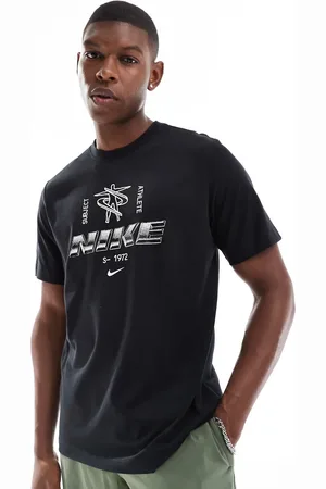 Nike Dri-FIT metallic graphic logo t-shirt in