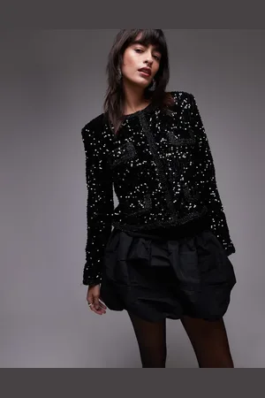 MANGO Sequin jacket in