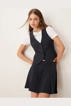 ASOS Waistcoat in pinstripe