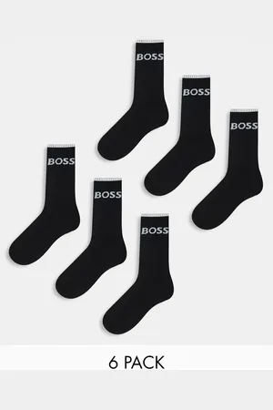 HUGO BOSS 6 pack logo socks in