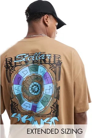 ASOS Oversized t-shirt in with astrological back print