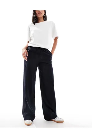 Stradivarius Pull on trouser in pinstripe