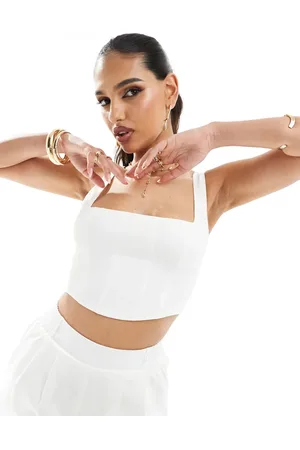 Kaiia Square neck cropped top co-ord in
