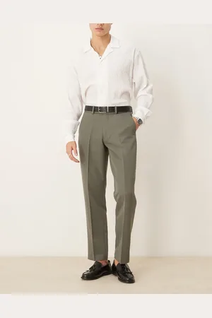ASOS Smart straight leg trousers in muted