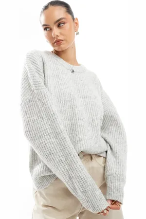 Brave Soul Chunky knit crew neck jumper in