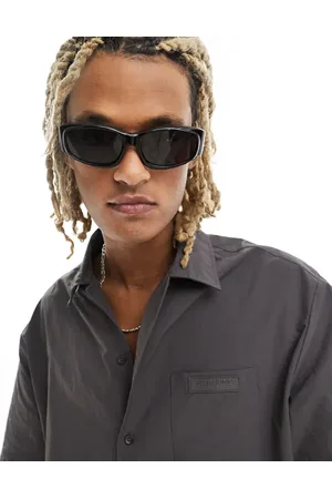 ASOS Racer sunglasses with y2k wrap design in