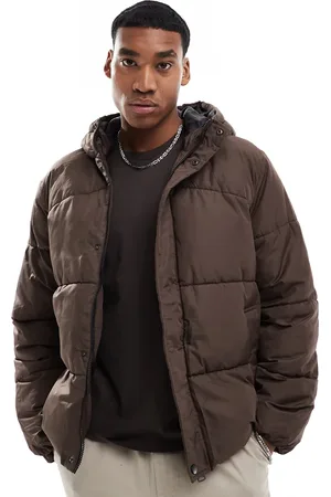 Only & Sons Oversize hooded puffer jacket in