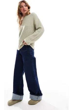 Brave Soul Crew neck jumper in light sage