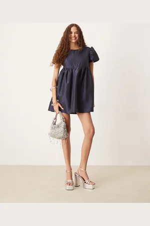 Sister Jane Jacquard mini dress in midnight