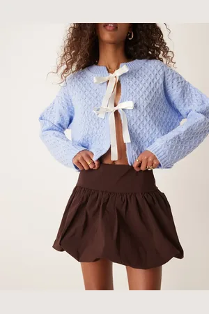 Miss Selfridge Bubble hem mini skirt