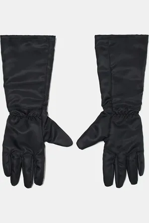 Weekday Long woven gloves in