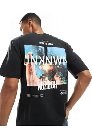 Only & Sons Relaxed fit t-shirt with horizon back print in