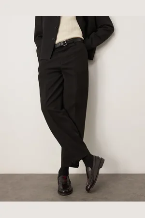 ASOS Oversized tapered suit trousers in texture