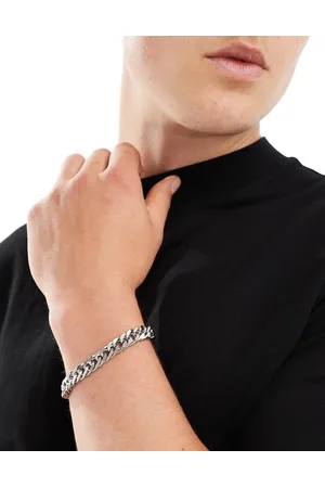 ASOS Waterproof stainless steel chunky bracelet in tone