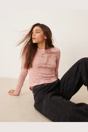 Free People Aura layering top in dusty mauve