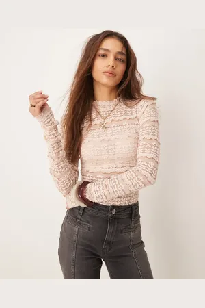 Free People Angelina lace bodysuit in