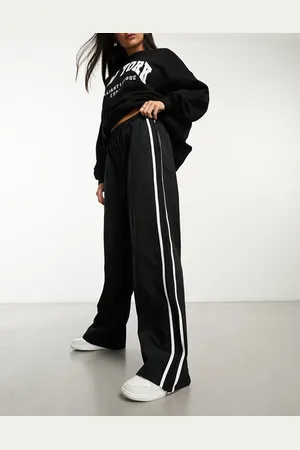 ASOS Wide leg jogger with side stripe in