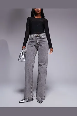 River Island Wide leg jean with detachable belt in