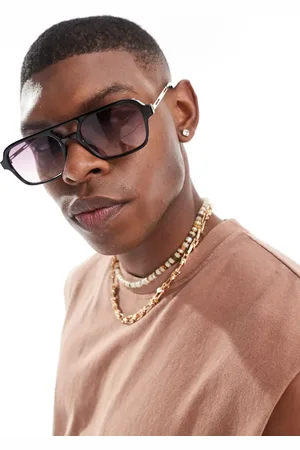 ASOS Aviator sunglasses with purple gradient lens in