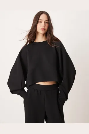 Miss Selfridge Scuba cropped sweatshirt