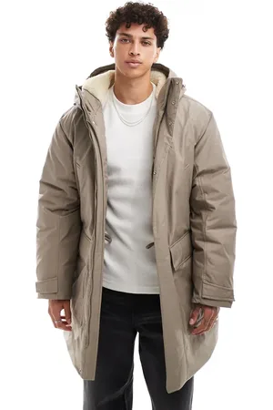 Calvin Klein Long parka jacket in beige