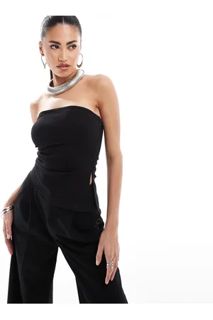 ASOS Co-ord strapless ruched side top in