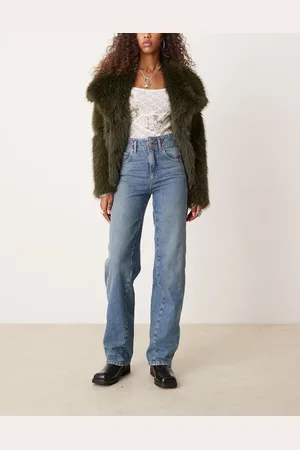 Free People Aster straight leg jeans in swarm