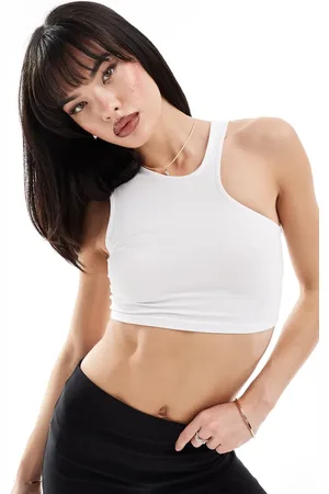ASOS Angular cut out crop vest in
