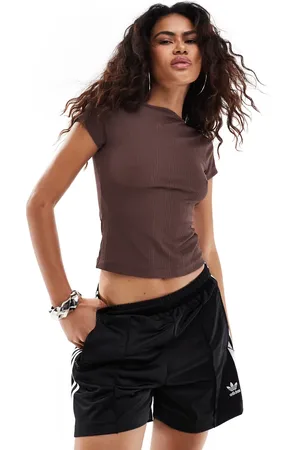 COLLUSION Ribbed cap sleeve top in
