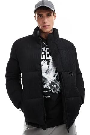 Sixth June Textured logo detail puffer jacket in