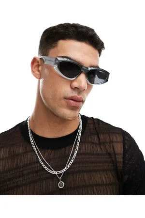 ASOS Racer sunglasses in with gradient frame