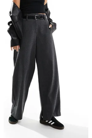 ASOS Wool look belted trouser in