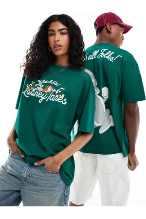ASOS Unisex oversized t-shirt with Looney Tunes Bugs Bunny prints in