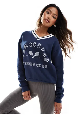 Missyempire Vancouver tennis motif sweatshirt in