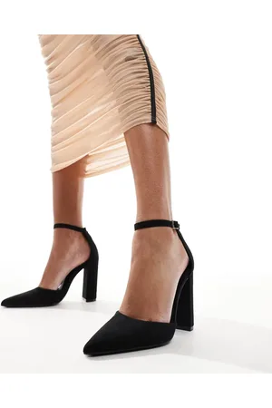 SEQWL Pointed block heel shoes in